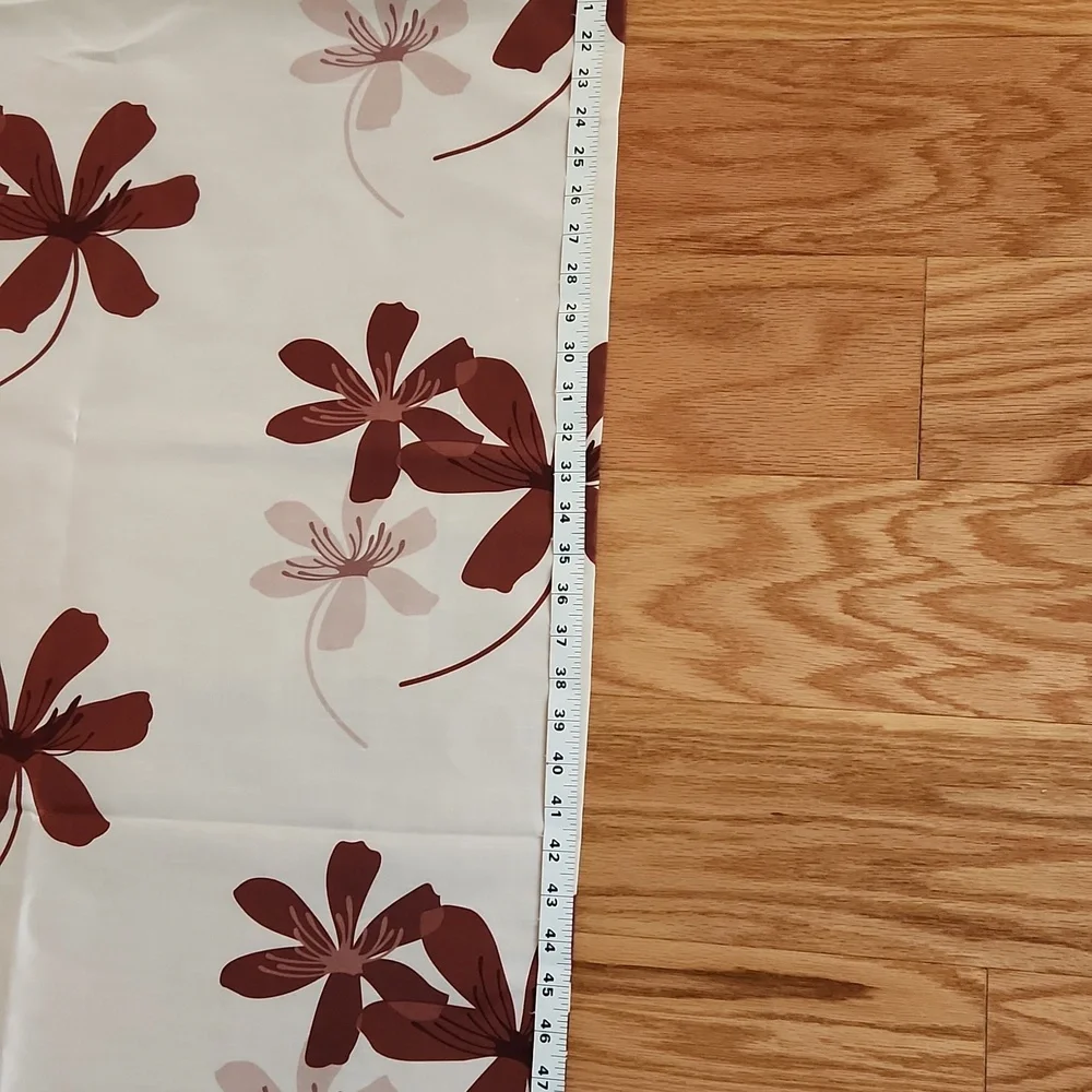Beautiful flower print curtains